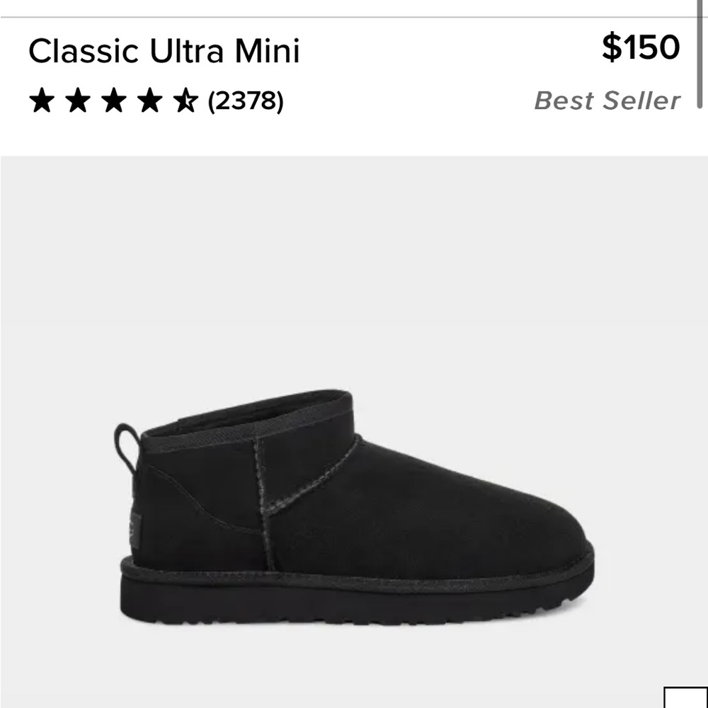 Mini black uggs